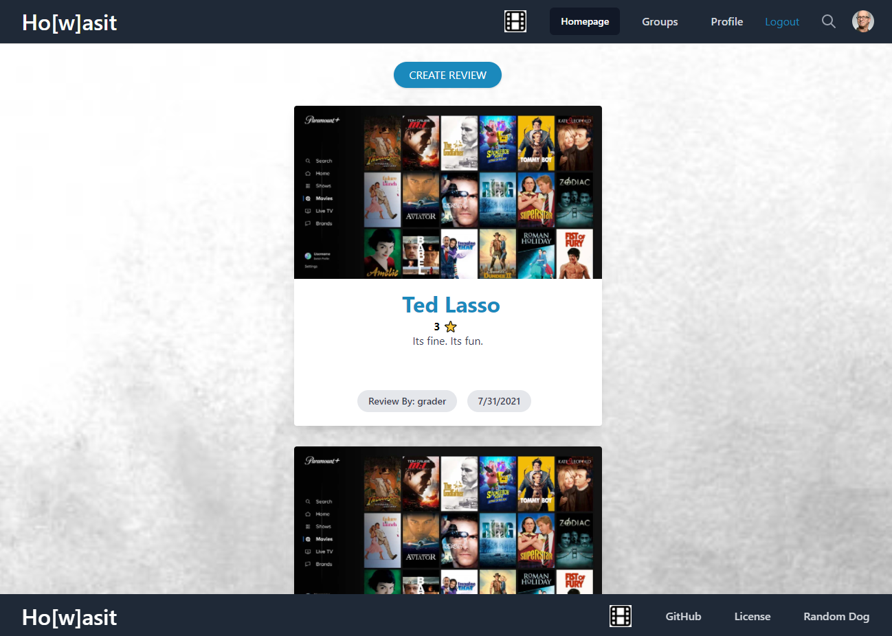 Screenshot from How was it